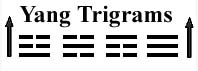 Yang Trigrams move upwards