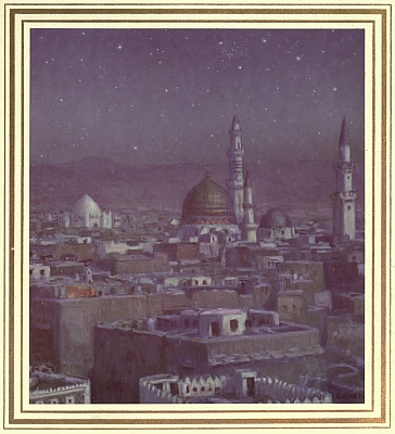 Illustration: Al Madinah, the City of the Prophet. The Dome of Mohammad's Tomb.
