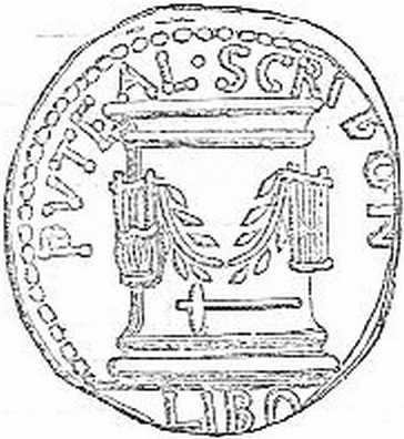Puteal on a Coin of the Scribonia Gens
