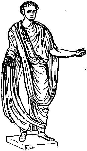 Statue of a Roman, representing the Toga.